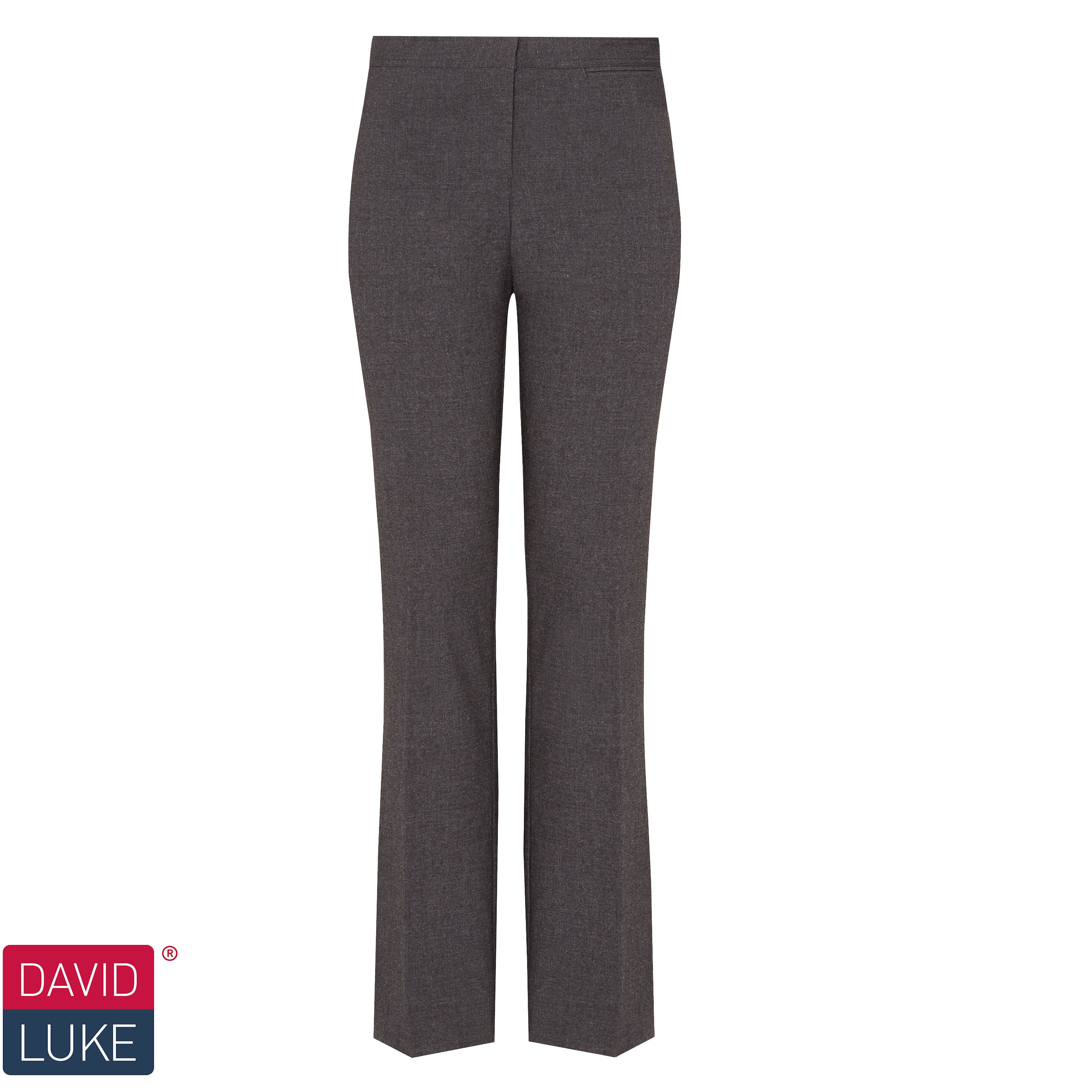 Girls slim fit grey school sale trousers