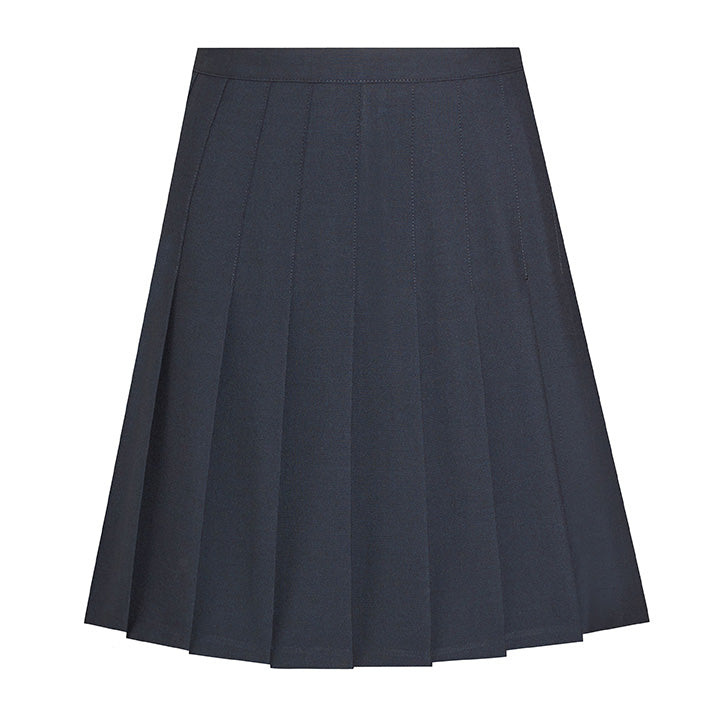 Panel Pleated School Skirt - Navy – David Luke Ltd