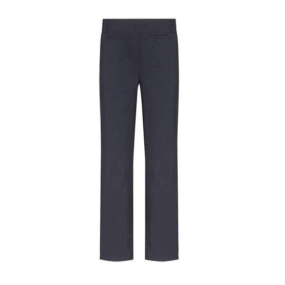 Boys Slim Fit Organic Cotton School Trousers  Navy  3yrs Plus   Ecooutfitters